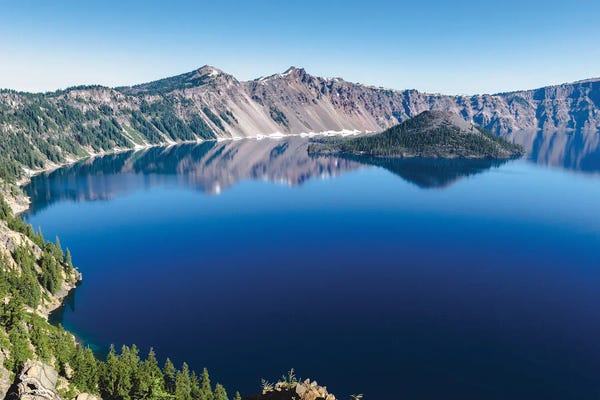 Oregon: Crater Lake National Park - Blue Mountain Lake by Nature Magick