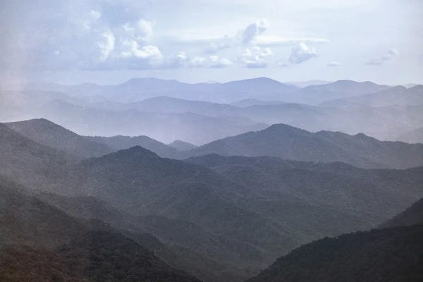 Large Photography - Canvas Prints: Smoky Mountain National Park - Blue Adventure by Nature Magick
