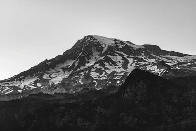 Mount Rainier National Park Black And White by Nature Magick multi panel art
