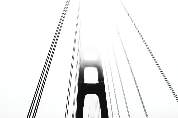 Golden Gate Bridge San Francisco Black And White by Nature Magick wall art