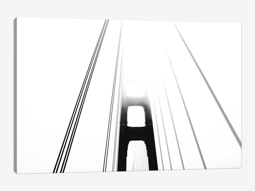 Golden Gate Bridge San Francisco Black And White by Nature Magick 1-piece Canvas Art Print