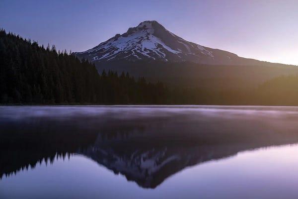 Mount Hood: Purple Mountain Sunrise Mount Hood, Oregon by Nature Magick