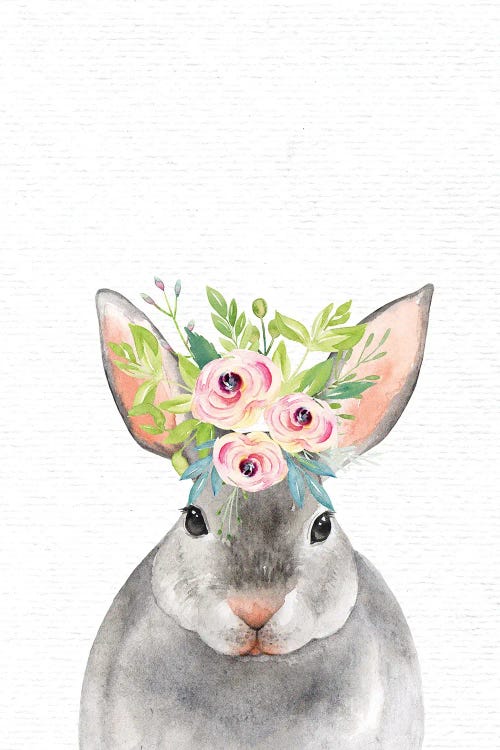 Nursery Animals Baby Bunny Watercolor