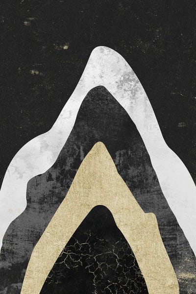 Nature Magick: Abstract Gold Mountain Art by Nature Magick