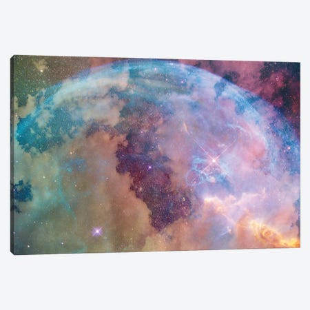 The Edge Of Existence Galaxy Space And Stars Canvas Print #MGK584} by Nature Magick Canvas Artwork