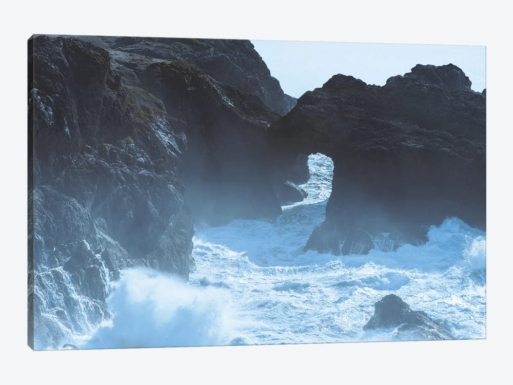 Blue Coastal Bridge Oregon Pacific Ocean by Nature Magick 1-piece Canvas Print