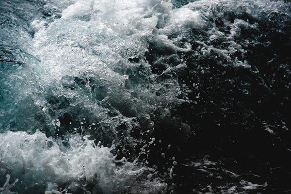 Water Close-Ups: Blue Ocean Waves Abstract by Nature Magick