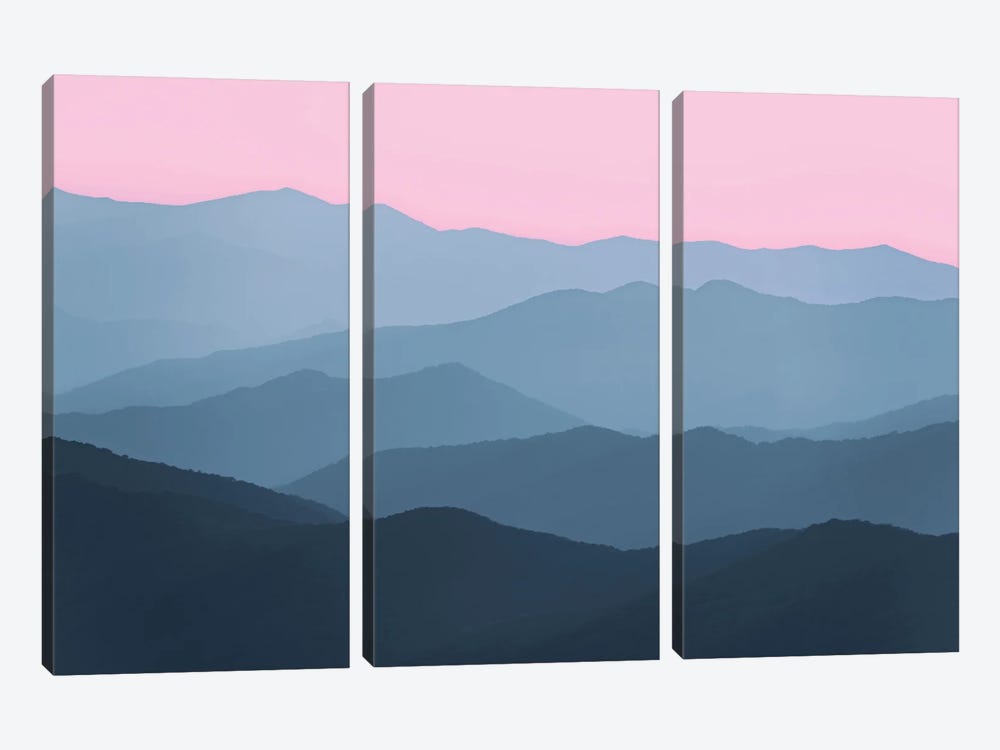 Layer Cake - Smoky Mountain National Park by Nature Magick 3-piece Canvas Print