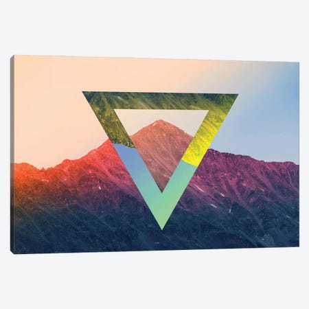 Mountain Geometry - Nature Abstract Canvas Print #MGK602} by Nature Magick Canvas Artwork