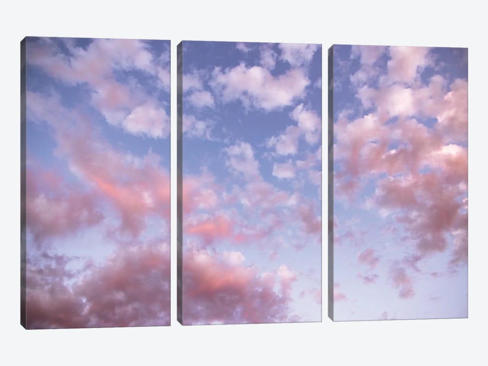 Cotton Candy Sky Pink And Blue Sunset 3-piece Canvas Print