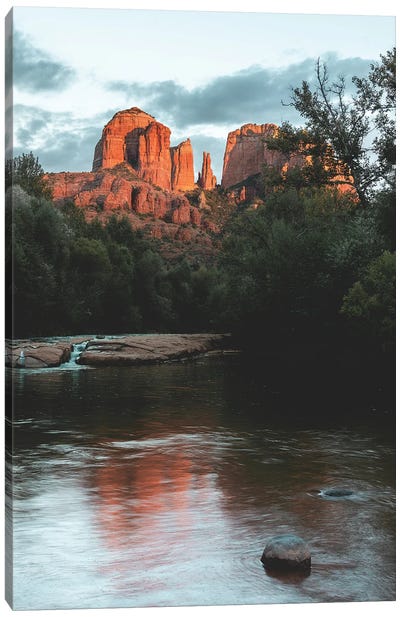 Cathedral Rock Sunset - Sedona Arizona Canvas Art Print - Rock Art