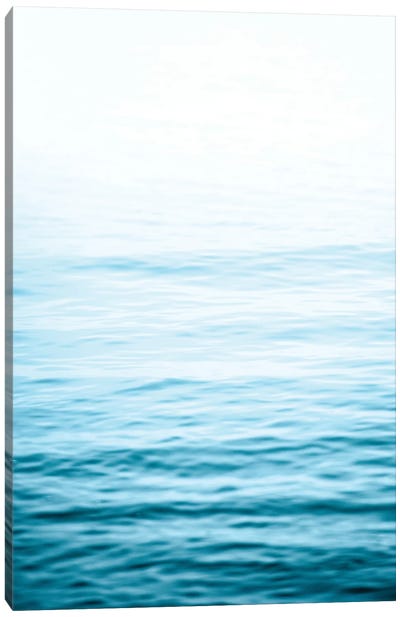 Calm Teal Ocean Energy Canvas Art Print - Water Art