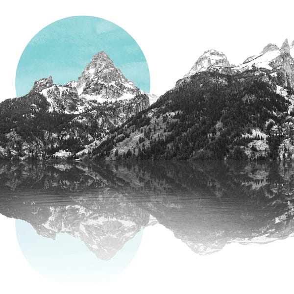 Lake Sunrises & Sunsets: Teal Sunrise Mountain Lake by Nature Magick