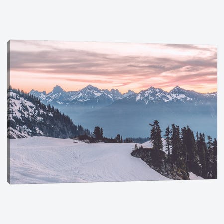 Winter Mountain Sunrise in North Cascades National Park Canvas Print #MGK636} by Nature Magick Canvas Artwork