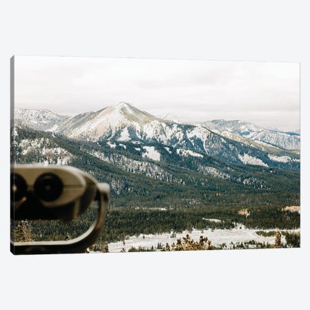 Winter Road Trip Adventure Viewpoint of the Snow-Capped Sawtooth Mountains Canvas Print #MGK647} by Nature Magick Art Print