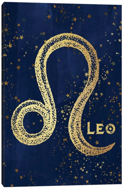 Leo Zodiac Sign Canvas Art Print - Zodiac Art