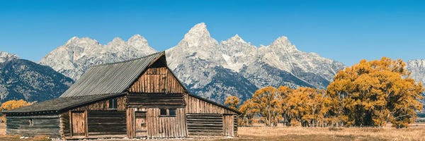 Rocky Mountains: Fall Barn Famous Grand Tetons T. A. Moulton Barn in Grand Teton National Park Western Autumn by Nature Magick