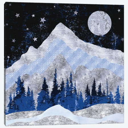 Winter Mountain Wonderland Canvas Print #MGK679} by Nature Magick Art Print