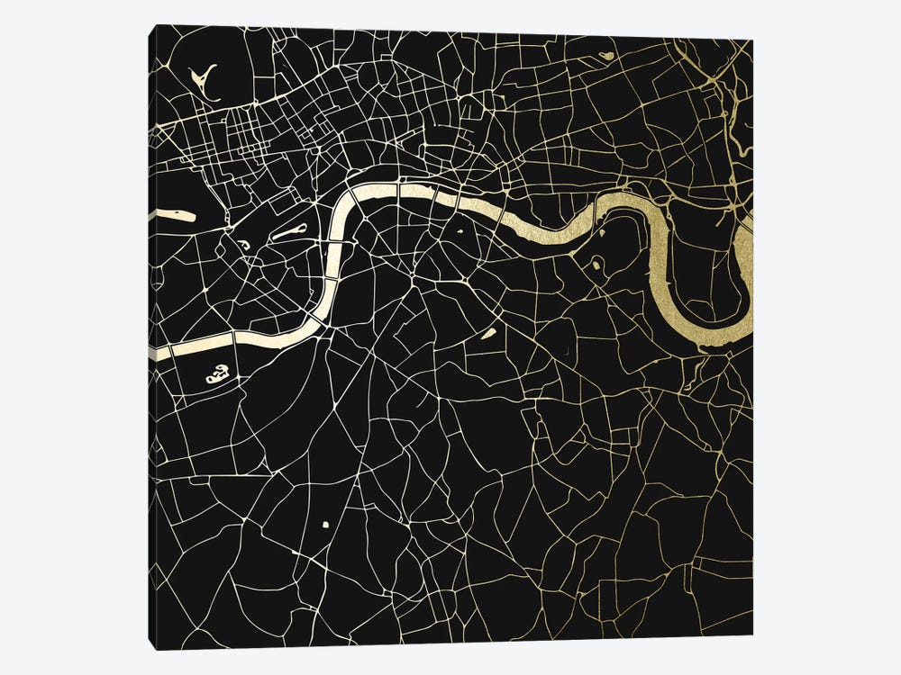 London England City Map by Nature Magick 1-piece Art Print