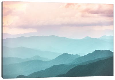 Smoky Mountain National Park Sunset Layers II Canvas Art Print - Great Smoky Mountain Art