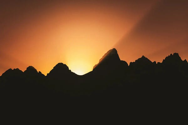 Nature Magick: Sunset On The Teton Range by Nature Magick