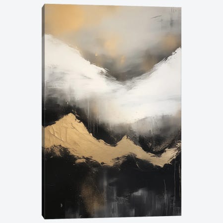 Mountain Forest Gold Abstract Painting IV Canvas Print #MGK698} by Nature Magick Art Print