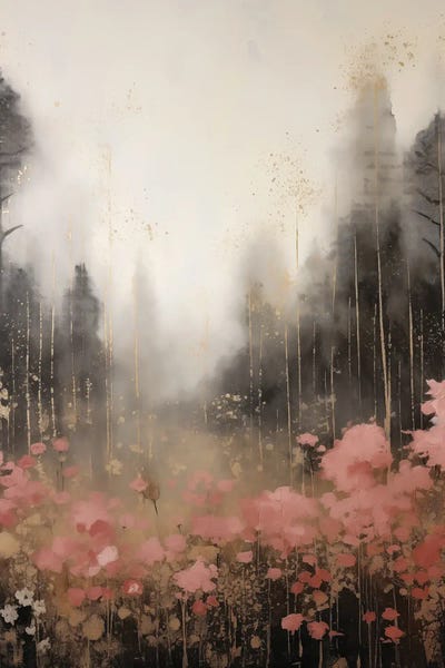 Spring Floral Forest Abstract