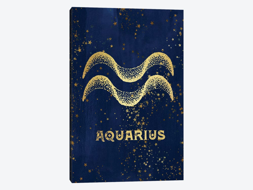 Aquarius Zodiac Sign by Nature Magick 1-piece Canvas Print