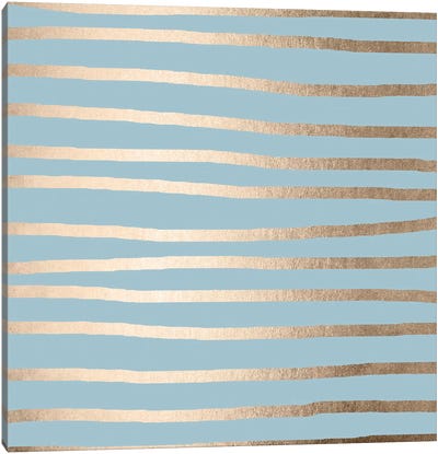 Modern Abstract Stripes Canvas Art Print - Modern Minimalist