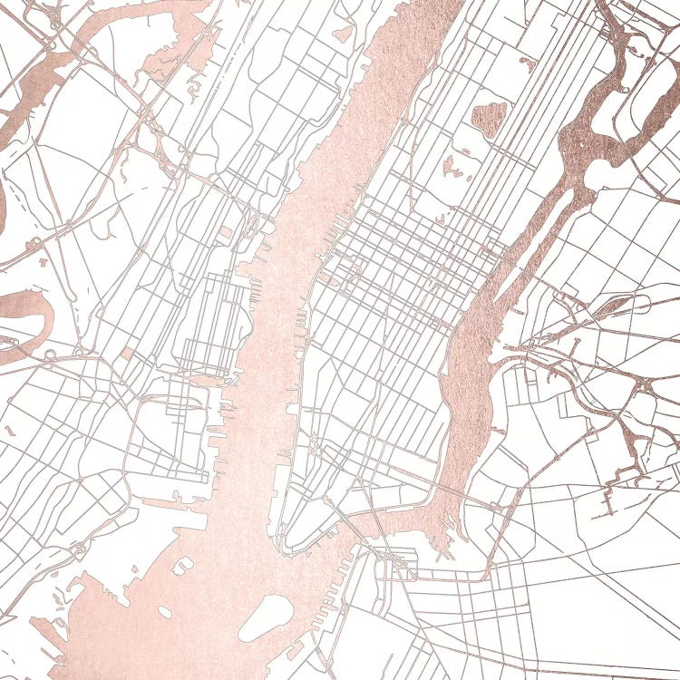 New York City Map II by Nature Magick wall art