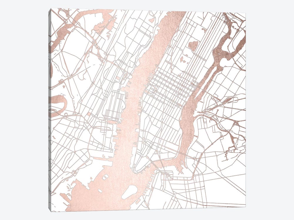New York City Map II by Nature Magick 1-piece Art Print