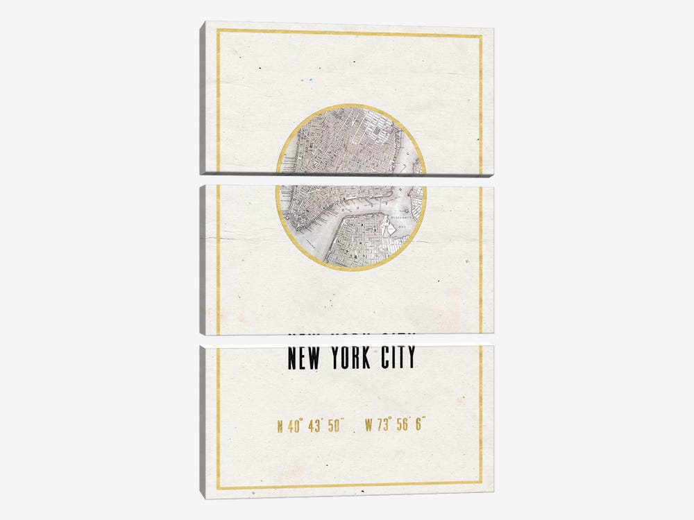 NYC, New York by Nature Magick 3-piece Canvas Wall Art