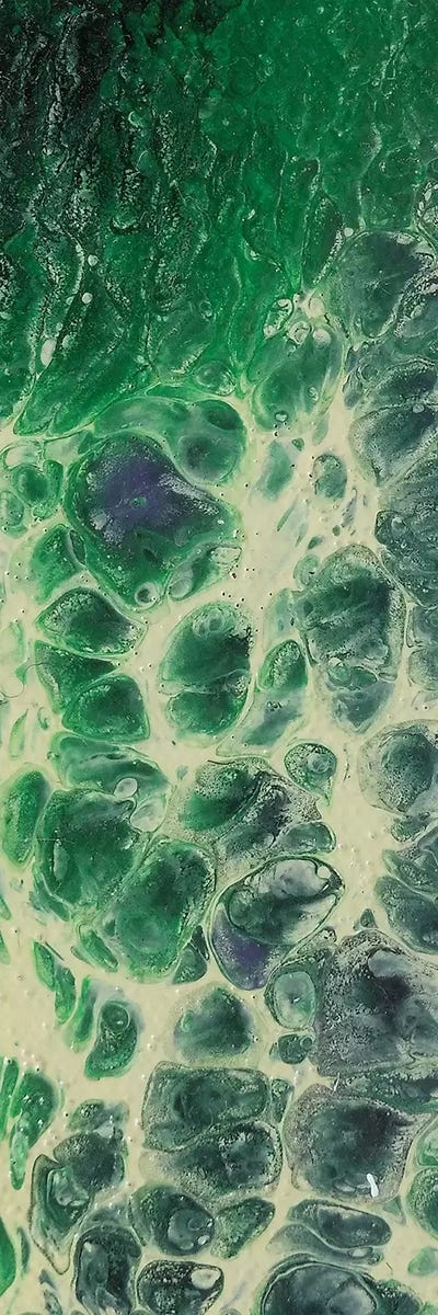 Oil And Water by Michael Goldzweig framed canvas print