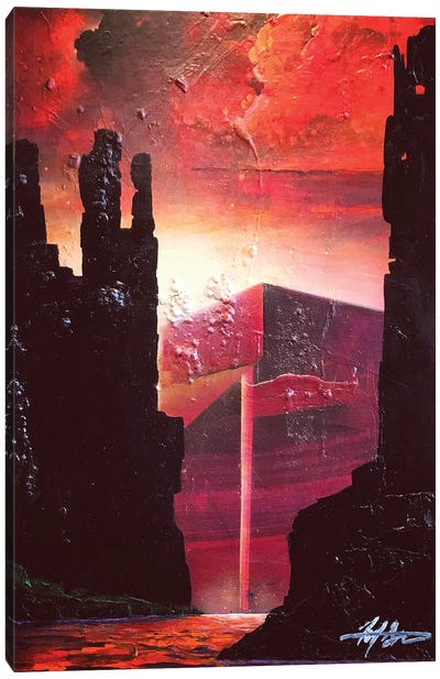 Red Rock Canvas Art Print - Michael Goldzweig