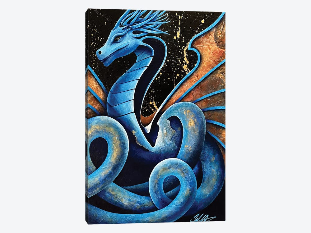 Snake Dragon by Michael Goldzweig 1-piece Canvas Wall Art