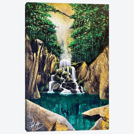 Ember Falls Canvas Print #MGO109} by Michael Goldzweig Canvas Artwork