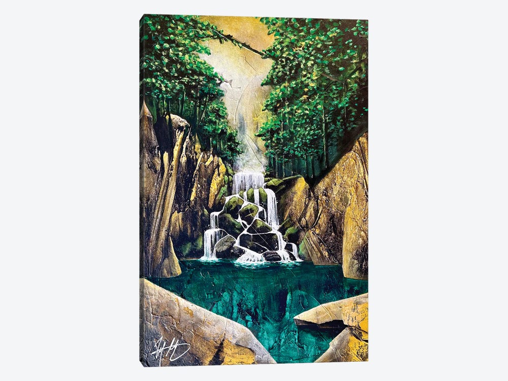 Ember Falls by Michael Goldzweig 1-piece Canvas Artwork