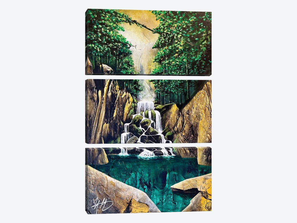 Ember Falls by Michael Goldzweig 3-piece Canvas Art