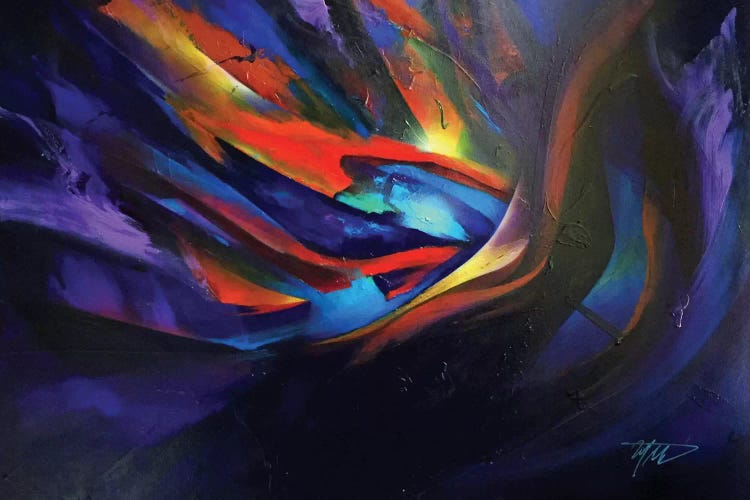 Purple Wave by Michael Goldzweig wall art