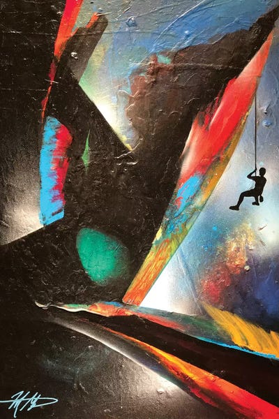 Mount Brushmore by Michael Goldzweig metal wall art