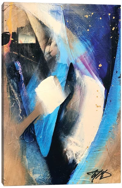 Rhapsody Blue Canvas Art Print - Michael Goldzweig