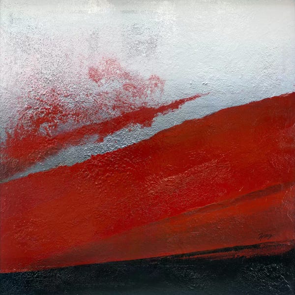 Abstract Expressionism: Shades Of Red by Michael Goldzweig