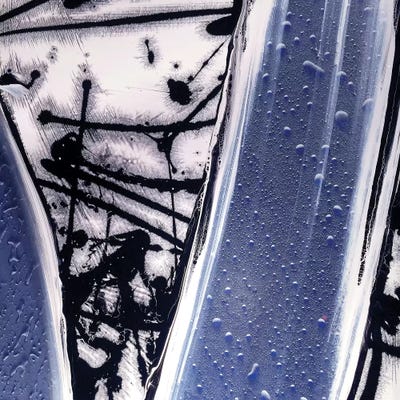 Water Wipe by Michael Goldzweig metal wall art