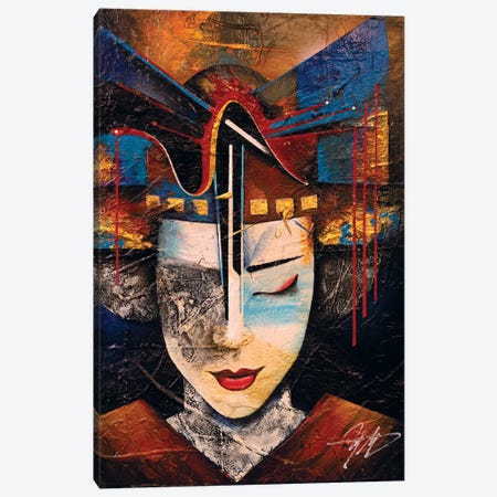 Memories Of A Geisha Canvas Print #MGO80} by Michael Goldzweig Canvas Wall Art