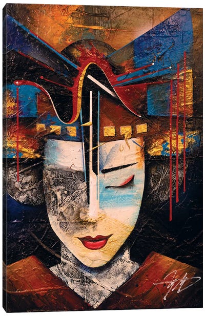 Memories Of A Geisha Canvas Art Print - Michael Goldzweig