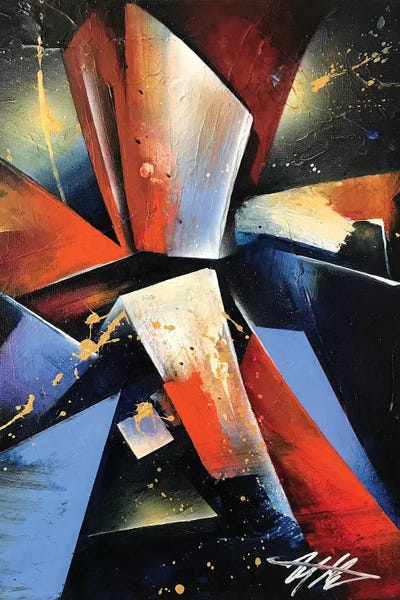 AB by Michael Goldzweig metal wall art