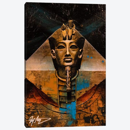 The Golden Pharaoh Canvas Print #MGO84} by Michael Goldzweig Canvas Art Print