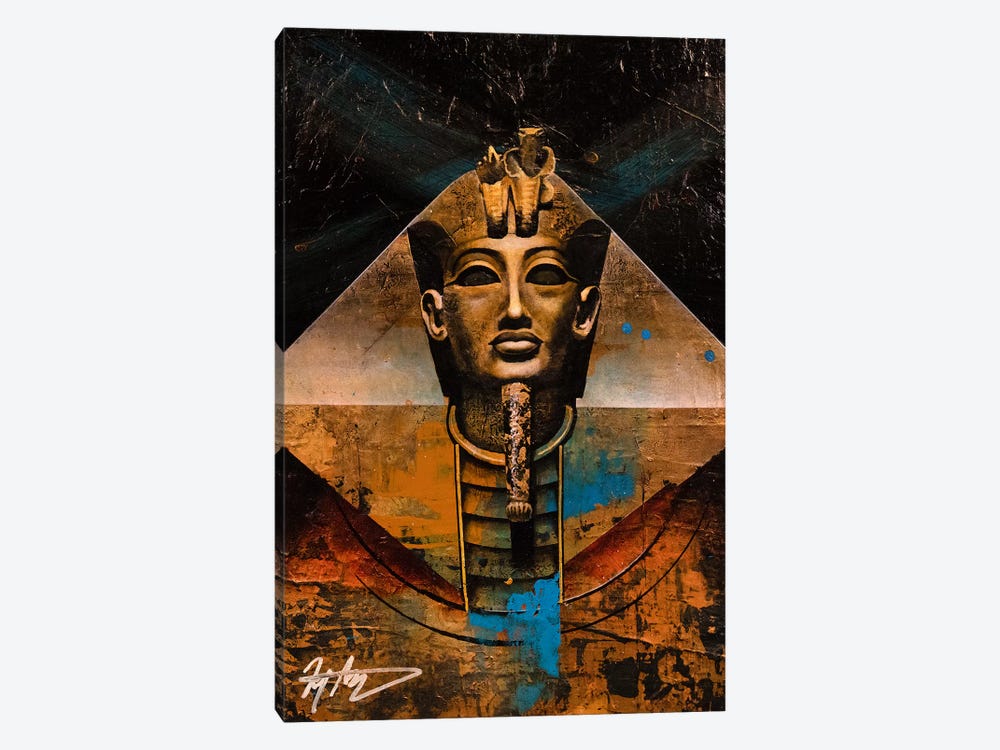 The Golden Pharaoh by Michael Goldzweig 1-piece Canvas Print
