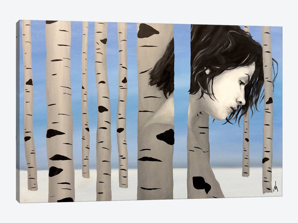 Yesterday In The Birch Forest by Margarita Ivanova 1-piece Art Print