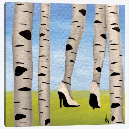 Birch In Shoes Canvas Print #MGV17} by Margarita Ivanova Canvas Art Print